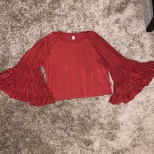 Women’s Ruffled Flare Sleeve Top